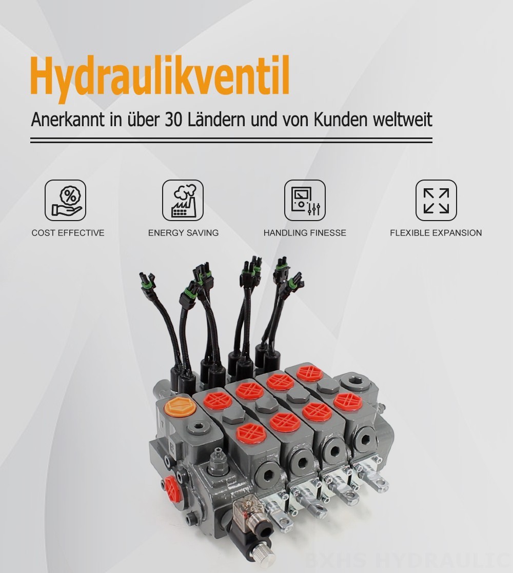 HSDLS180-Elektro-Entlastungsventil Manuell 4 Steuerkolben Sektionalwegeventil